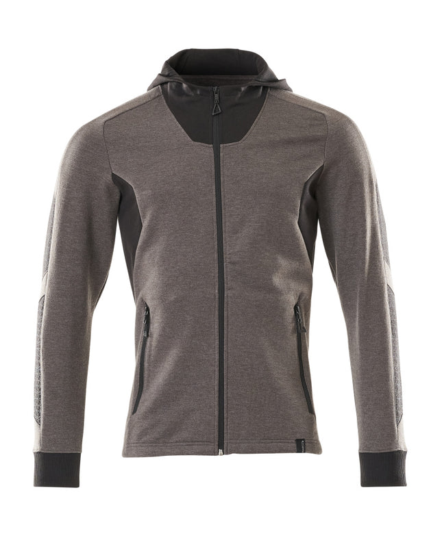 MASCOT® Accelerate Hoodie met rits – Donkerantraciet/Zwart