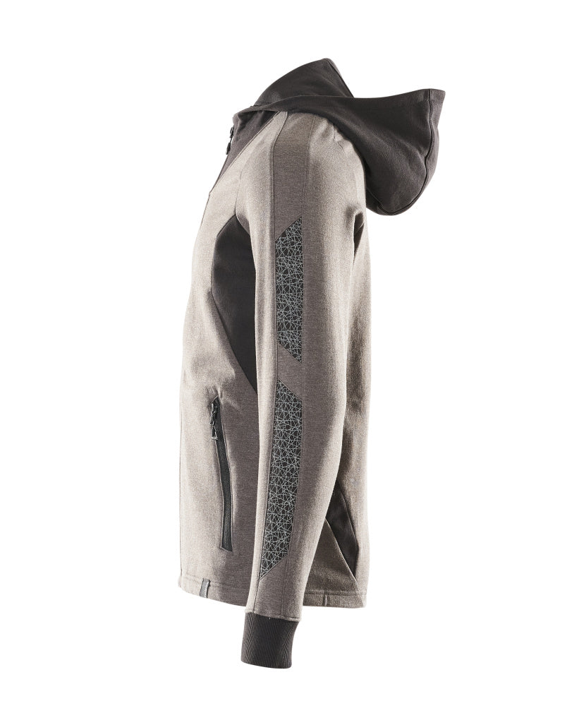 MASCOT® Accelerate Hoodie met rits – Donkerantraciet/Zwart