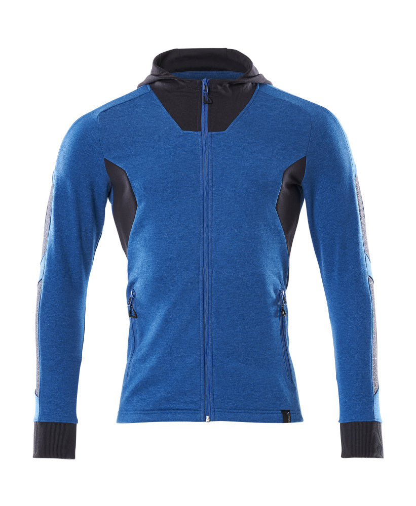 MASCOT® Accelerate Hoodie met rits – Helder blauw/Donkermarine