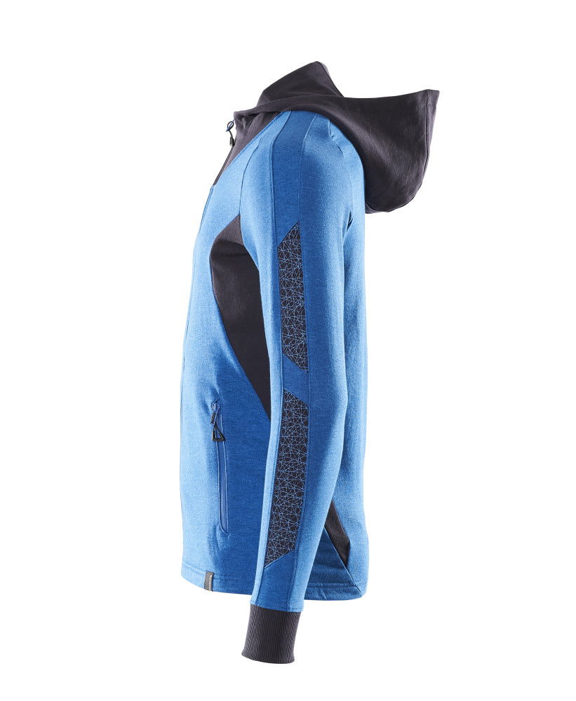 MASCOT® Accelerate Hoodie met rits – Helder blauw/Donkermarine