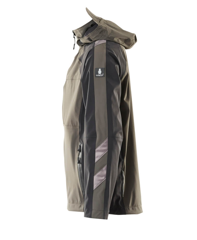 MASCOT® Unique Shell jas met stretch – Donkerantraciet/Zwart