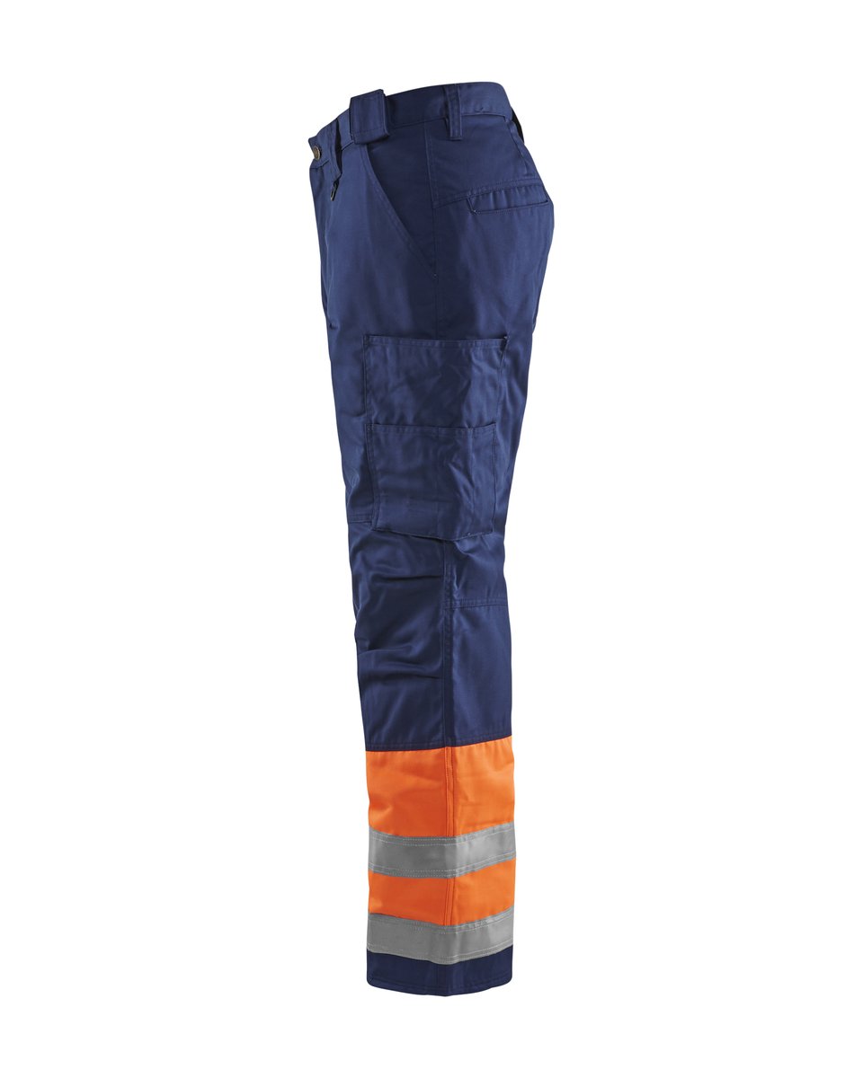 Blåkläder 1862 High Vis winterwerkbroek - High Vis Oranje/Marineblauw