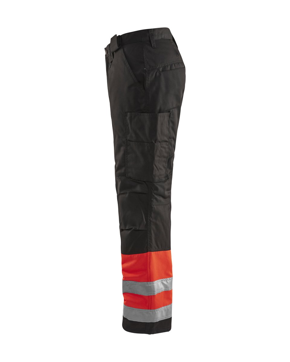 Blåkläder 1862 High Vis winterwerkbroek - High Vis Rood/Zwart