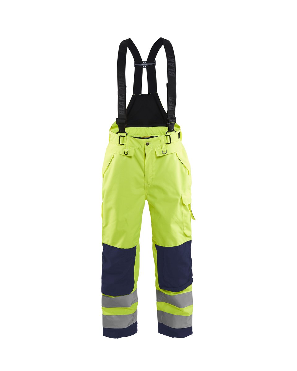 Blåkläder 1867 High Vis shell werkbroek - High Vis Geel/Marineblauw