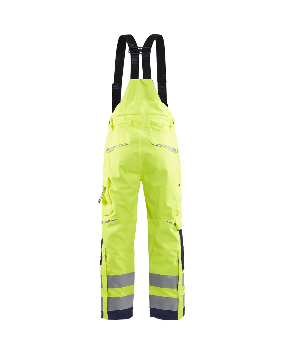 Blåkläder 1867 High Vis shell werkbroek - High Vis Geel/Marineblauw
