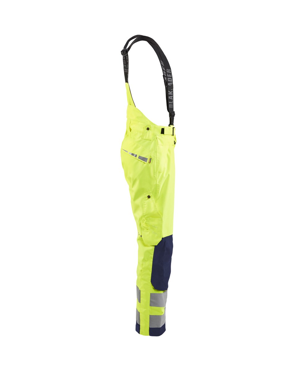 Blåkläder 1867 High Vis shell werkbroek - High Vis Geel/Marineblauw