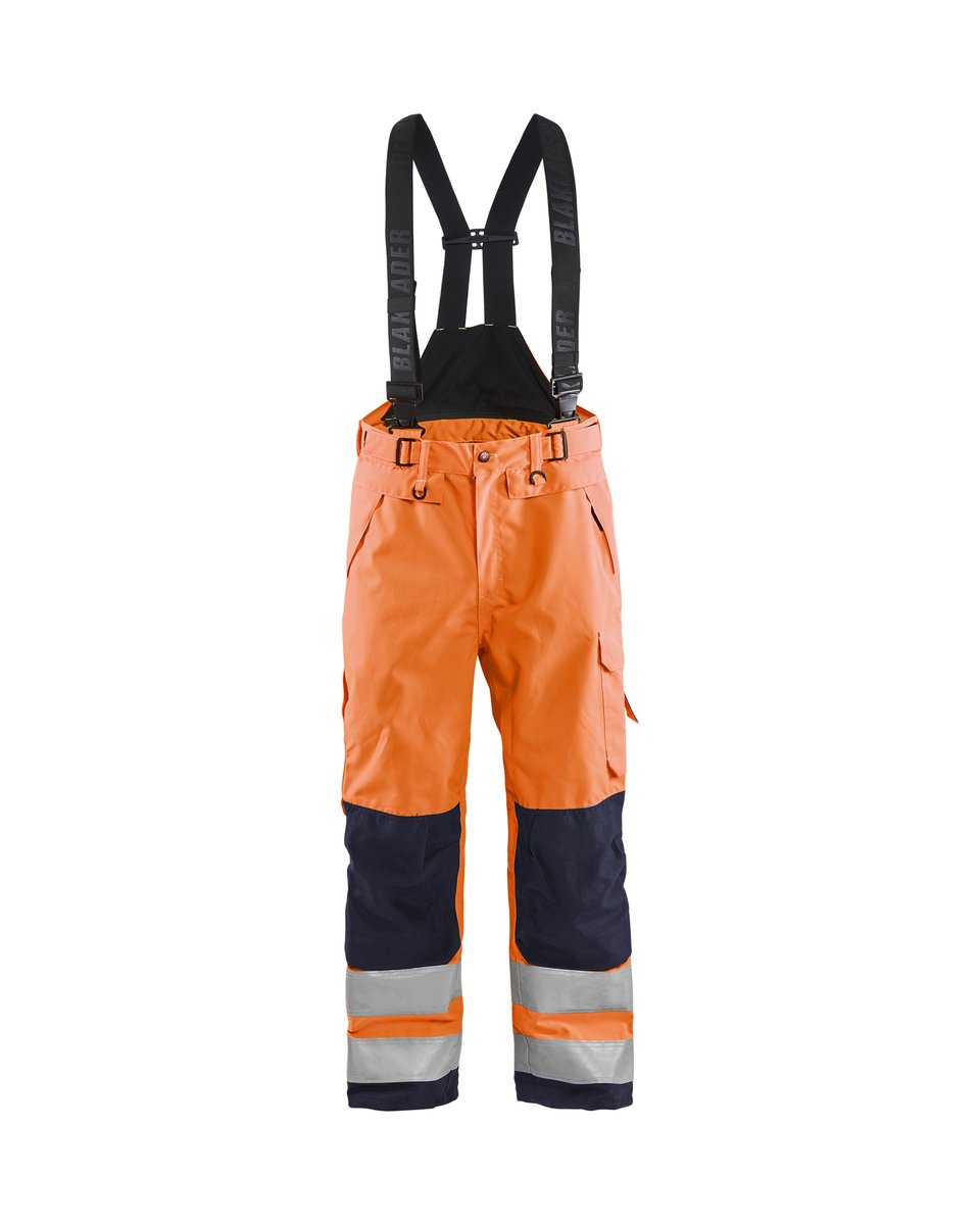 Blåkläder 1867 High Vis shell werkbroek - High Vis Oranje/Marineblauw