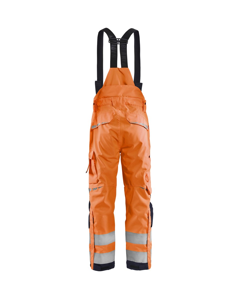Blåkläder 1867 High Vis shell werkbroek - High Vis Oranje/Marineblauw
