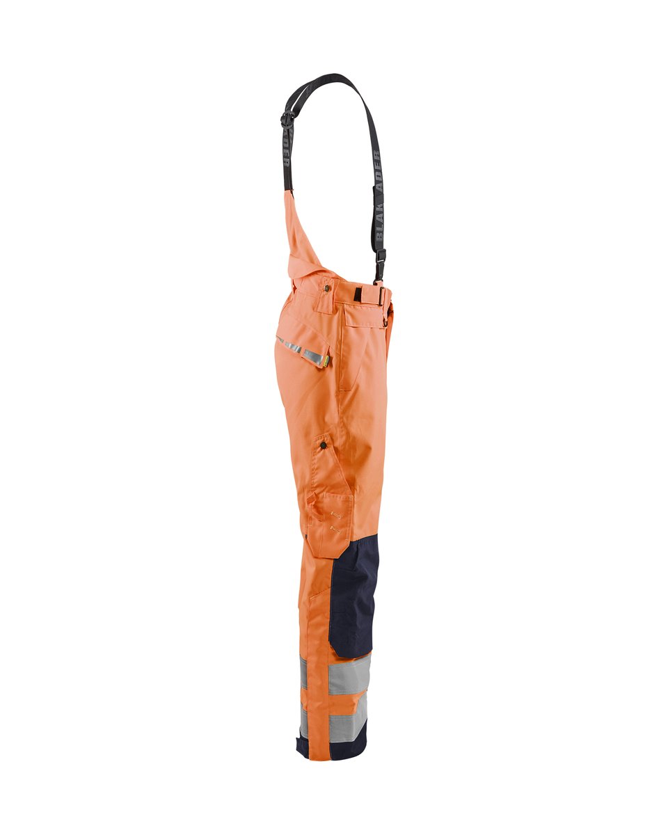 Blåkläder 1867 High Vis shell werkbroek - High Vis Oranje/Marineblauw