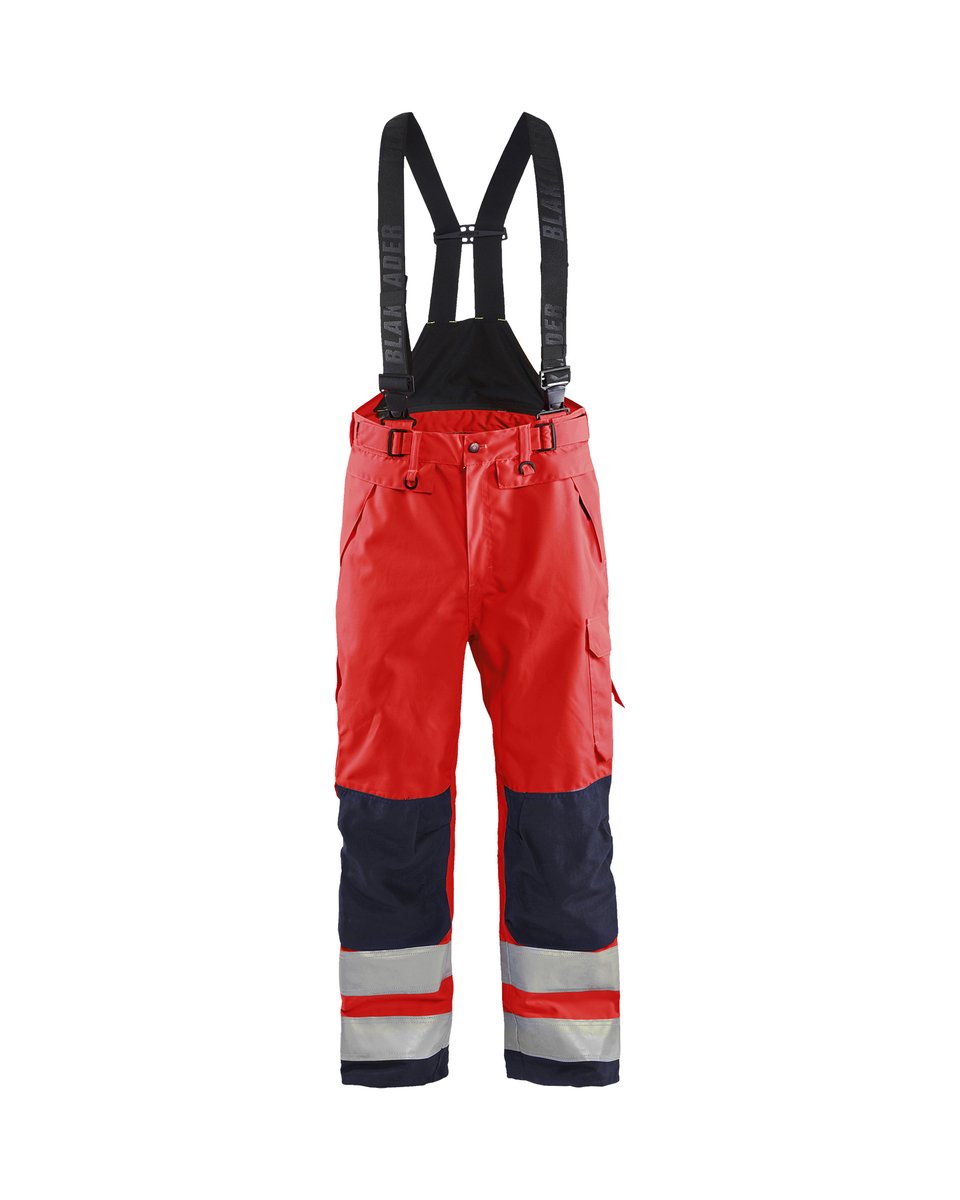 Blåkläder 1867 High Vis shell werkbroek - High Vis Rood/Zwart