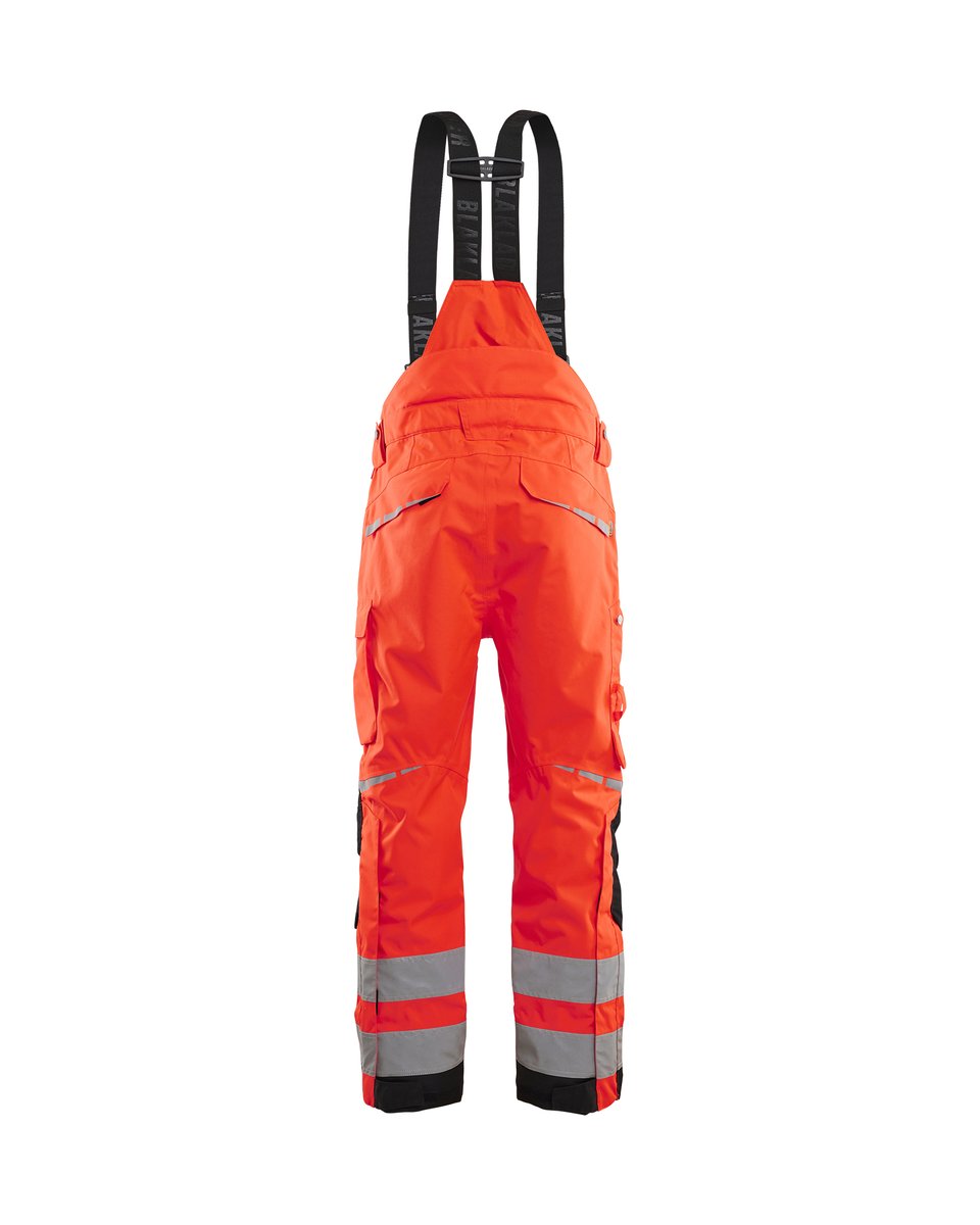 Blåkläder 1867 High Vis shell werkbroek - High Vis Rood/Zwart