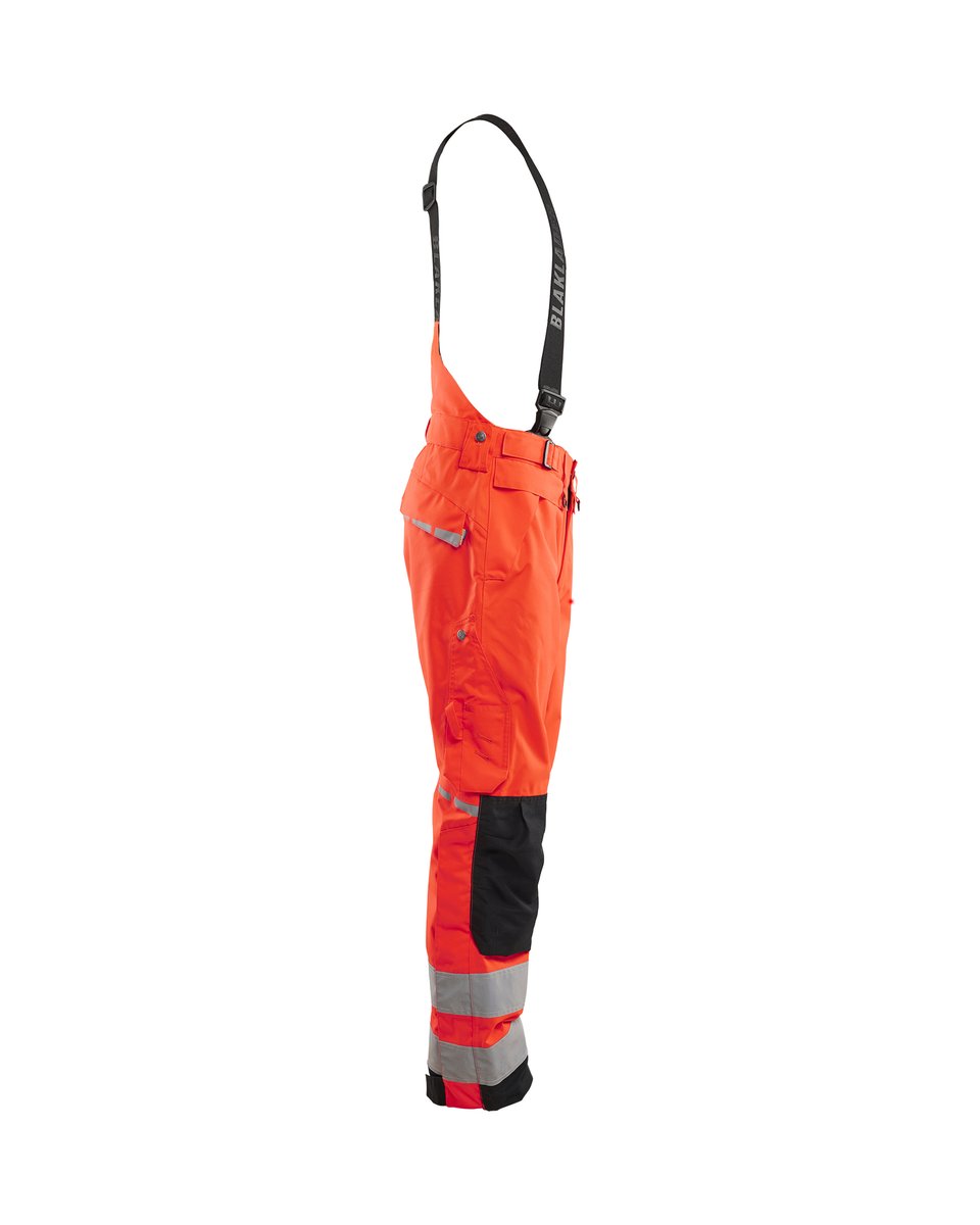 Blåkläder 1867 High Vis shell werkbroek - High Vis Rood/Zwart