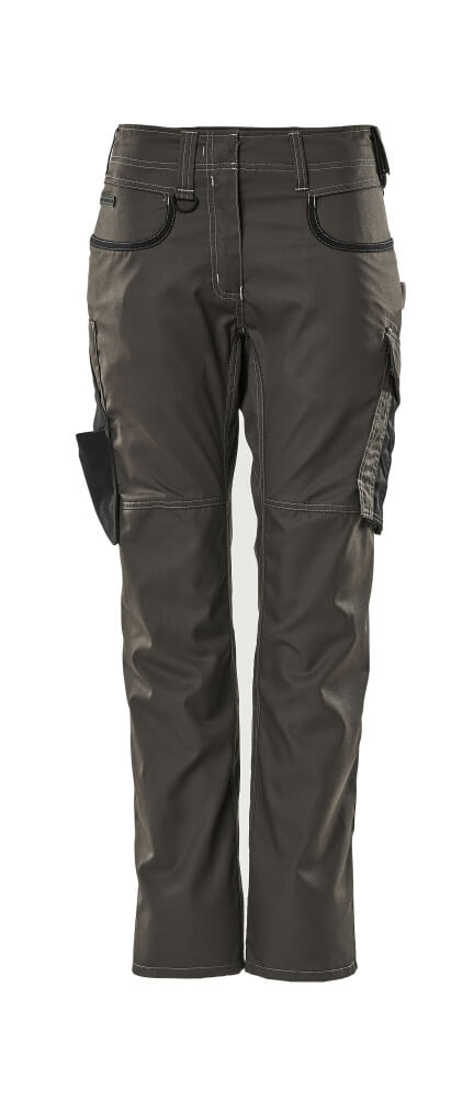 MASCOT® Unique Werkbroek dames Diamond tweekleurig – Donkerantraciet/Zwart