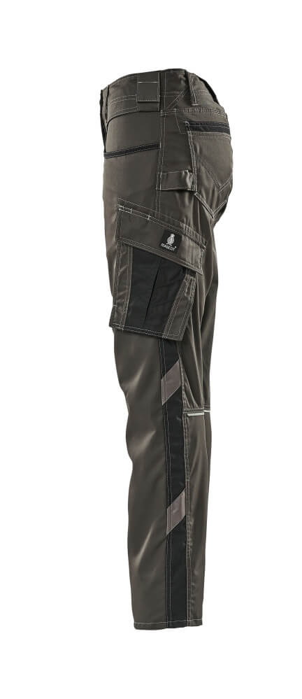 MASCOT® Unique Werkbroek dames Diamond tweekleurig – Donkerantraciet/Zwart