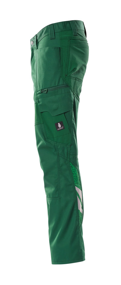 MASCOT® Accelerate Werkbroek met dijbeenzakken – Groen