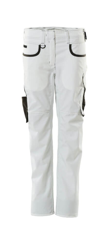MASCOT® Unique Werkbroek dames Pearl tweekleurig – Wit/Donkerantraciet