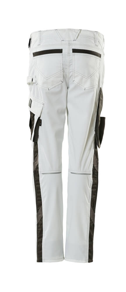 MASCOT® Unique Werkbroek dames Pearl tweekleurig – Wit/Donkerantraciet
