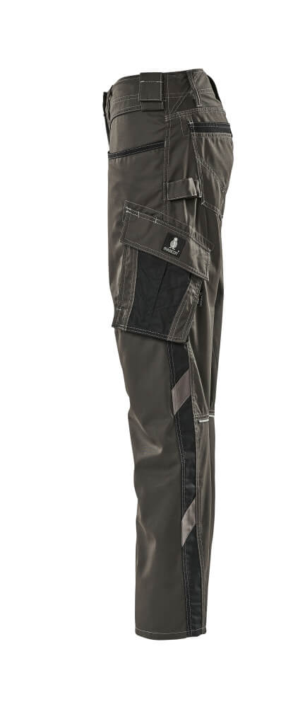 MASCOT® Unique Werkbroek dames Pearl tweekleurig – Donkerantraciet/Zwart