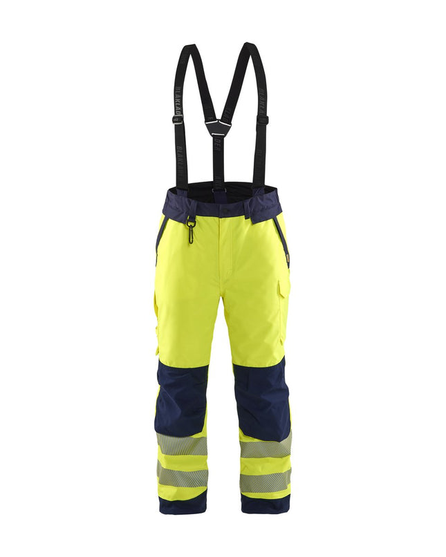 Blåkläder 1875 High Vis Winterwerkbroek - High Vis Geel/Marineblauw