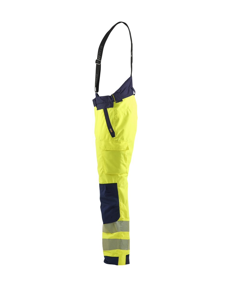 Blåkläder 1875 High Vis Winterwerkbroek - High Vis Geel/Marineblauw