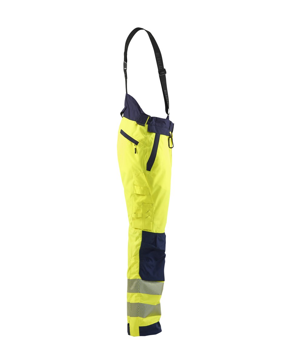 Blåkläder 1875 High Vis Winterwerkbroek - High Vis Geel/Marineblauw