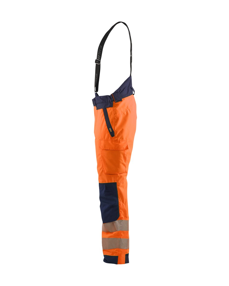 Blåkläder 1875 High Vis Winterwerkbroek - High Vis Oranje/Marineblauw