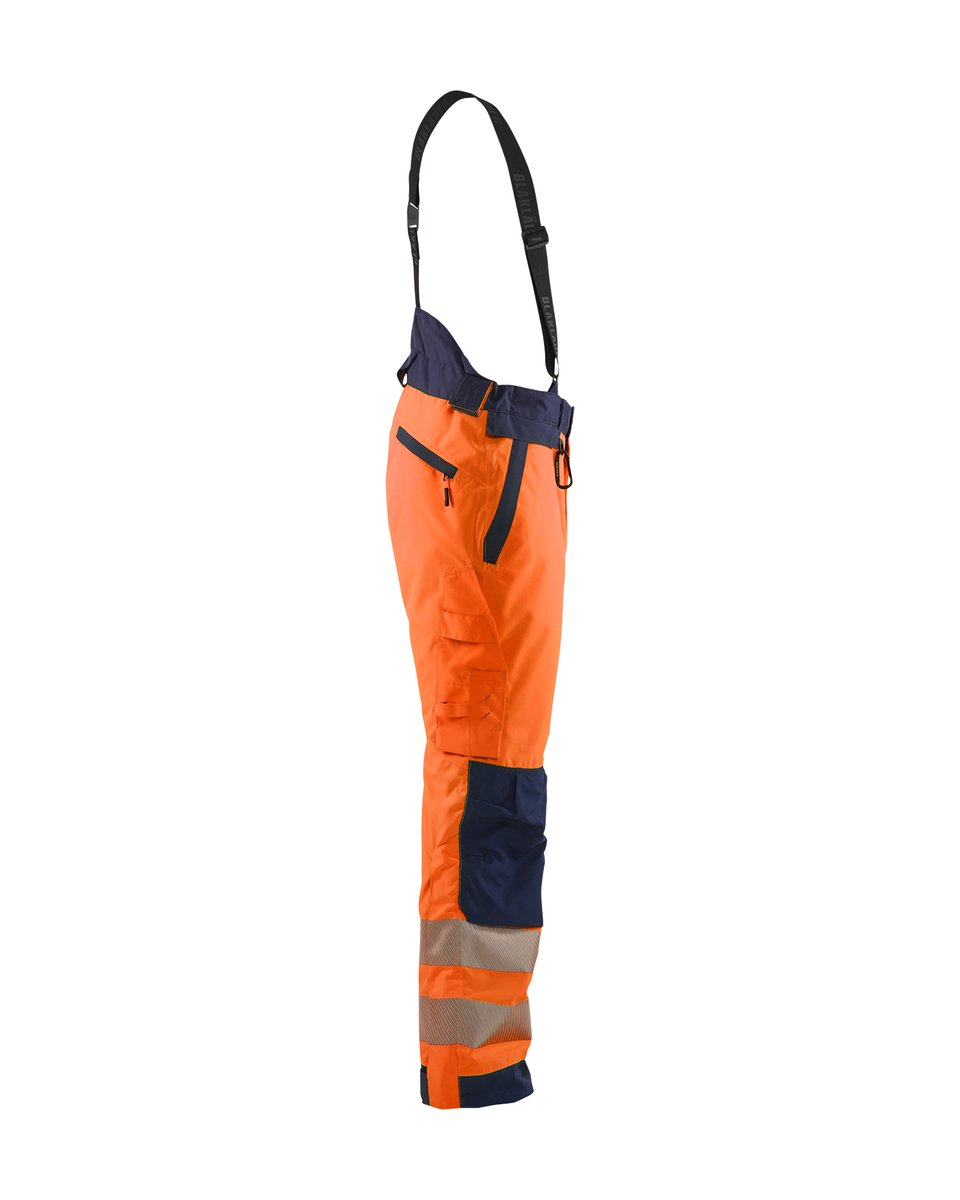 Blåkläder 1875 High Vis Winterwerkbroek - High Vis Oranje/Marineblauw
