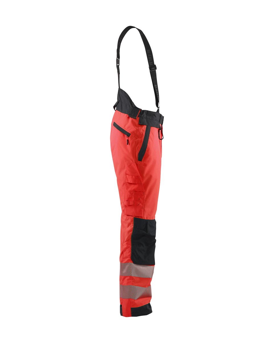 Blåkläder 1875 High Vis Winterwerkbroek - High Vis Rood/Zwart