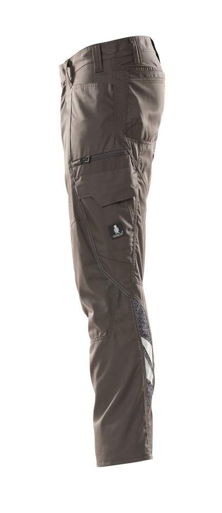 MASCOT® Accelerate Lichte werkbroek met dijbeenzak – Donkerantraciet