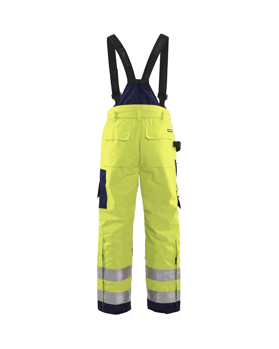 Blåkläder 1885 High Vis winterwerkbroek - High Vis Geel/Marineblauw