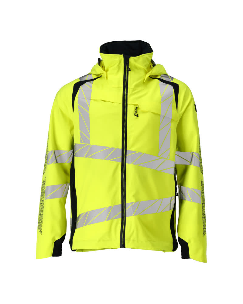 MASCOT® Accelerate Safe Shell Jas 19001-449 – Fluor Geel/Marine