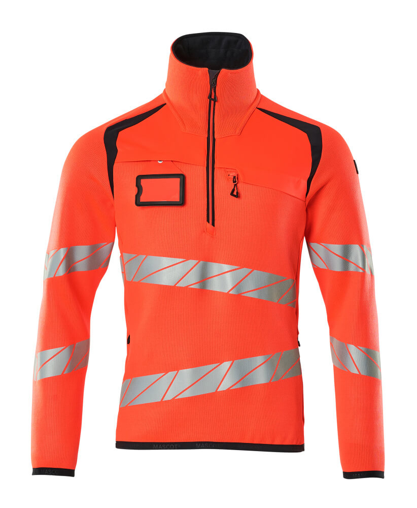 Accelerate Safe Knitted Jumper With Short Zip 19005-351
