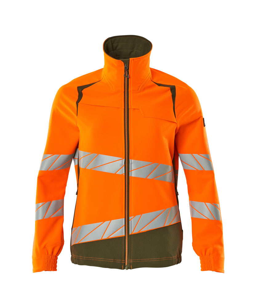 MASCOT® Accelerate Safe Werk Jas Dames 19008-511 – Hi-Vis Oranje/Mosgroen