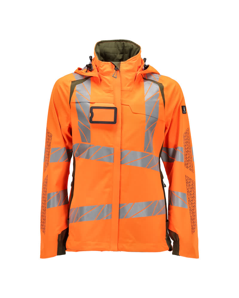 MASCOT® Accelerate Safe Shell Jas Dames 19011-449 – Hi-Vis Oranje/Mosgroen
