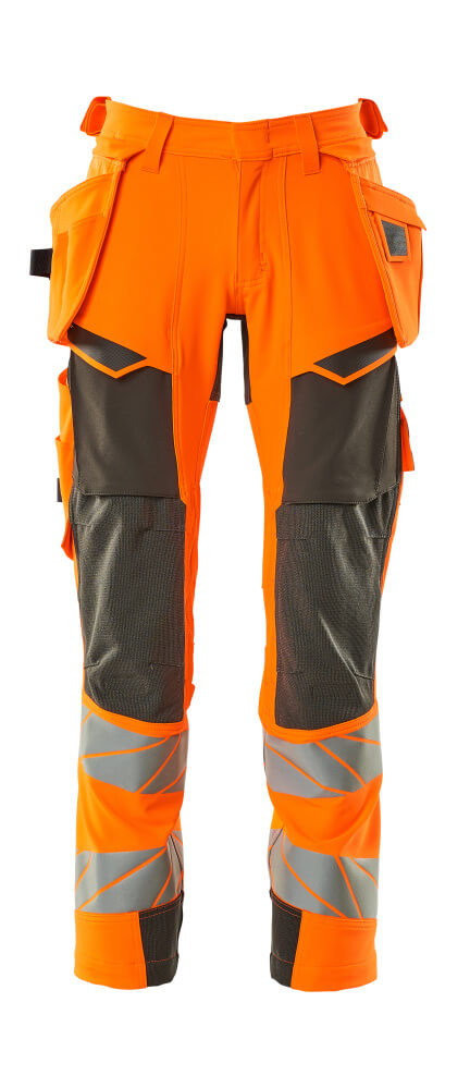 MASCOT® Accelerate Safe Werkbroek Met Spijkerzakken 19031-711 – Hi-Vis Oranje/Donkerantraciet