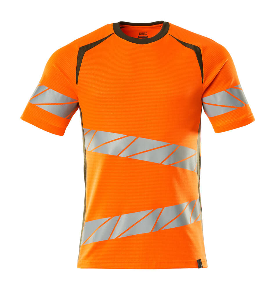 MASCOT® Accelerate Safe T-shirt 19082-771 – Hi-Vis Oranje/Mosgroen