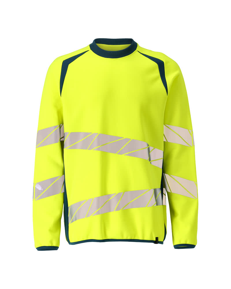 MASCOT® Accelerate Safe Sweatshirt 19084-781 – Hi-Vis Geel/Donkerpetrol