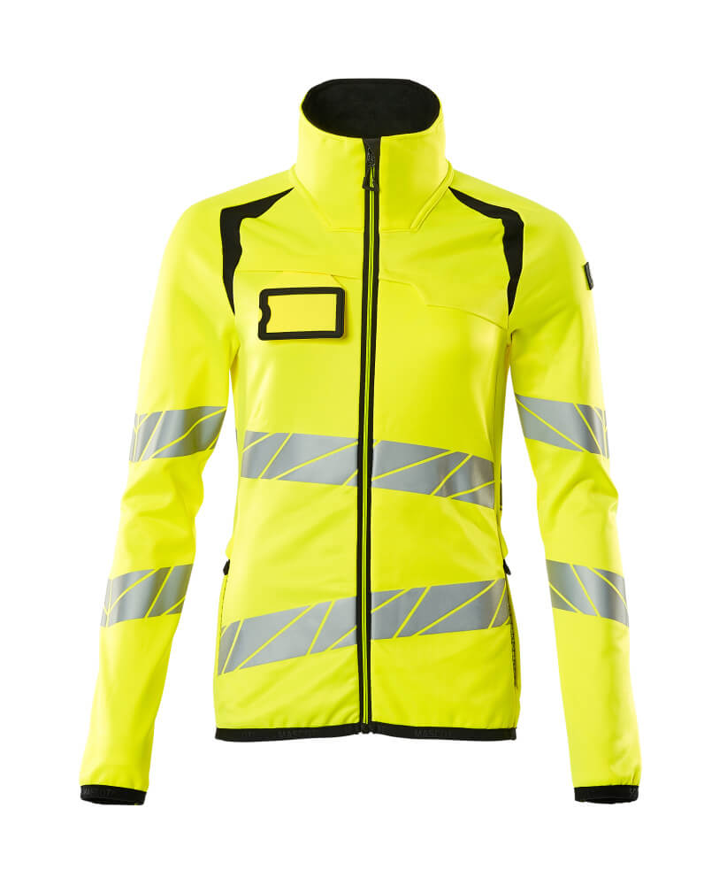 MASCOT® Accelerate Safe Fleecetrui Met Rits Dames 19153-315 – Fluor Geel/Zwart