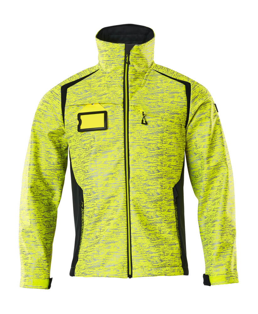 MASCOT® Accelerate Safe Softshell Jas 19202-291 – Fluor Geel/Marine