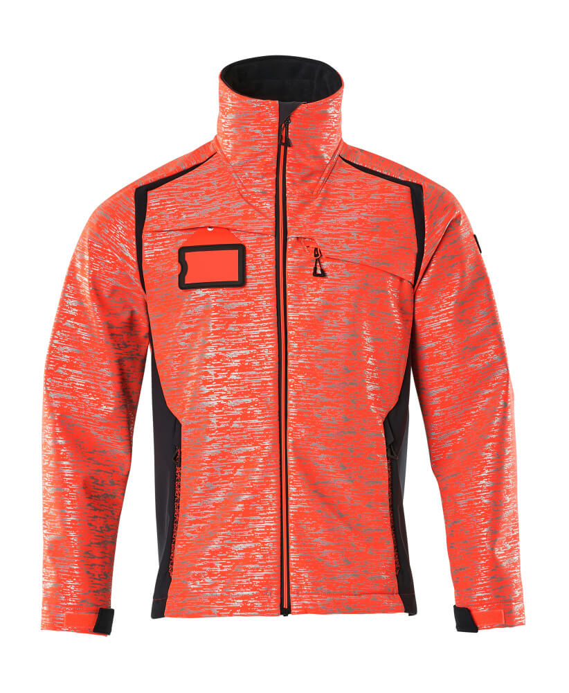 MASCOT® Accelerate Safe Softshell Jas 19202-291 – Hi-Vis Rood/Donkermarine