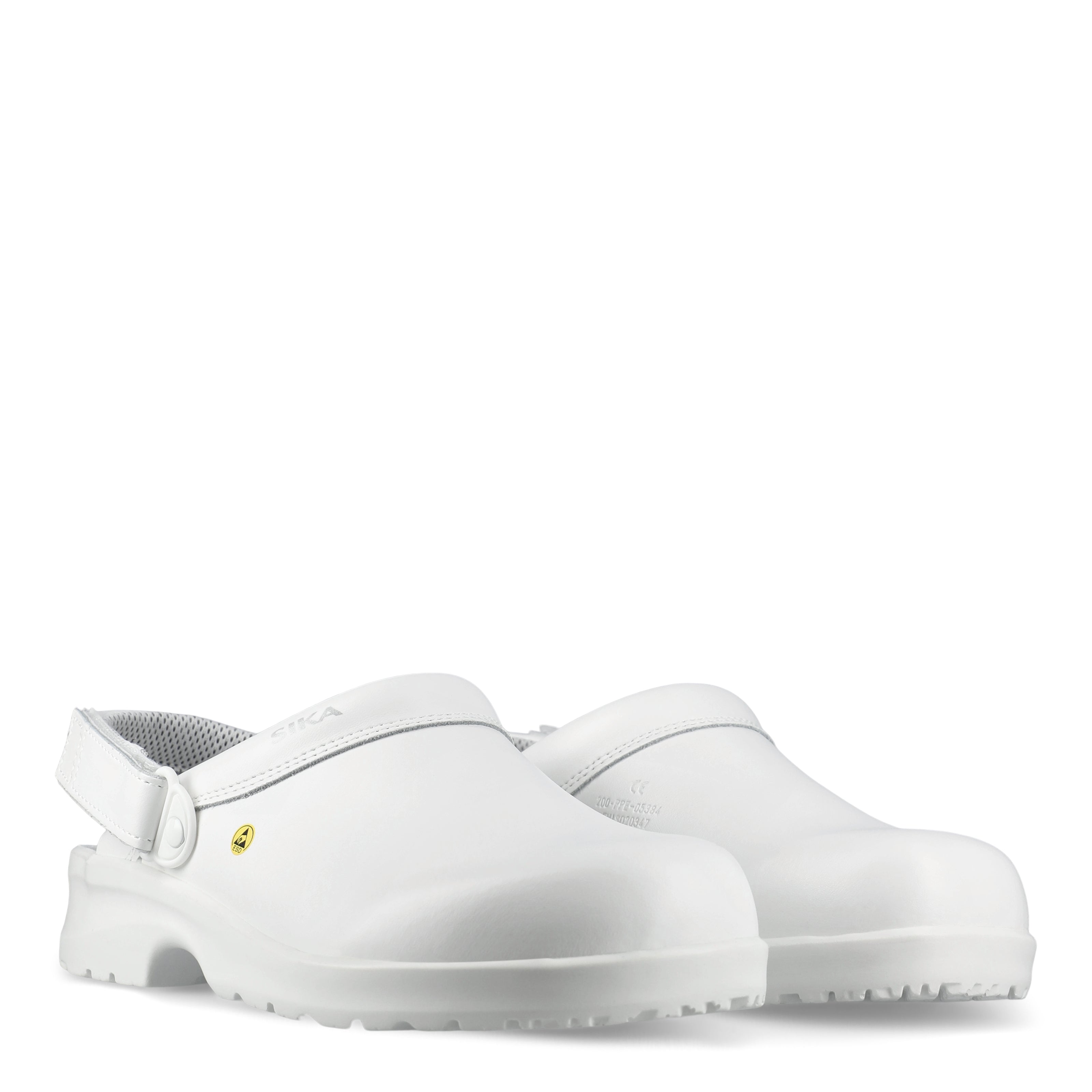 SIKA Fusion Clog ESD - Open clog w/heel strap - wit