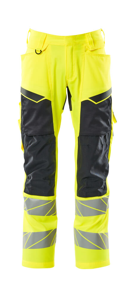 MASCOT® Accelerate Safe Broek Met Kniezakken 19579-236 – Fluor Geel/Marine
