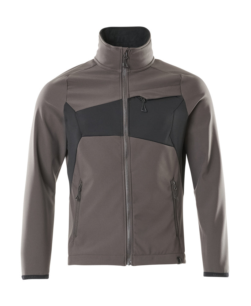 MASCOT® Accelerate Softshell jas – Donkerantraciet/Zwart