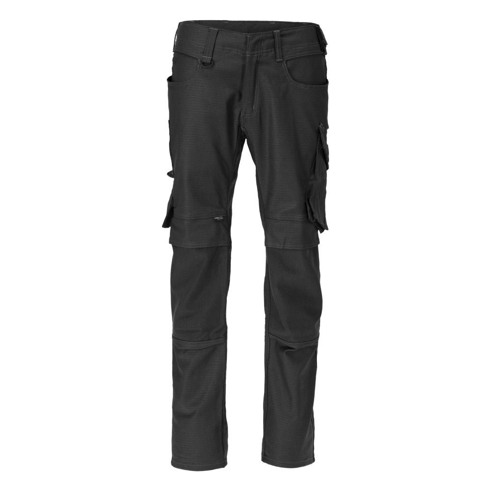 MASCOT® Unique Werkbroek met kniezakken – Zwart