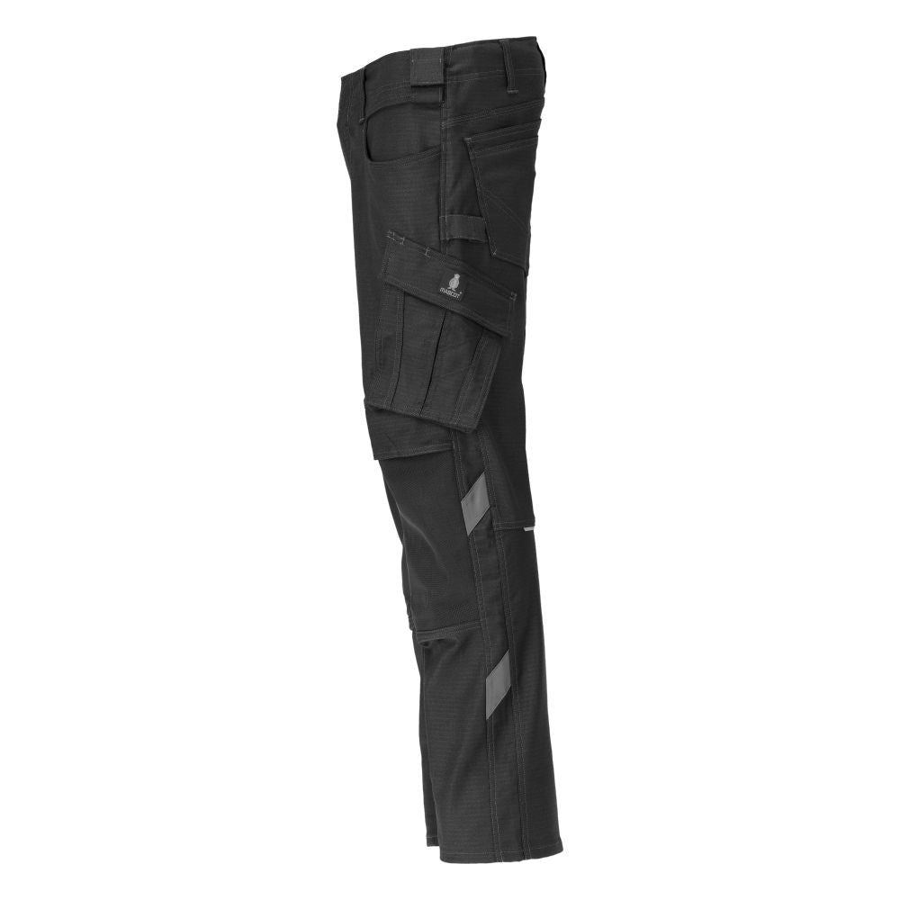 MASCOT® Unique Werkbroek met kniezakken – Zwart