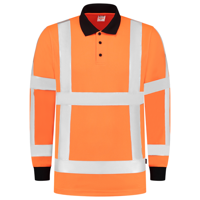 Poloshirt RWS Birdseye Lange Mouw - Fluororange XXL