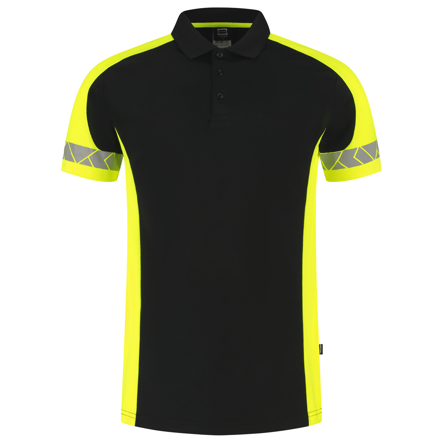 Poloshirt Reflective Redefined - BlackFluoryellow XXL