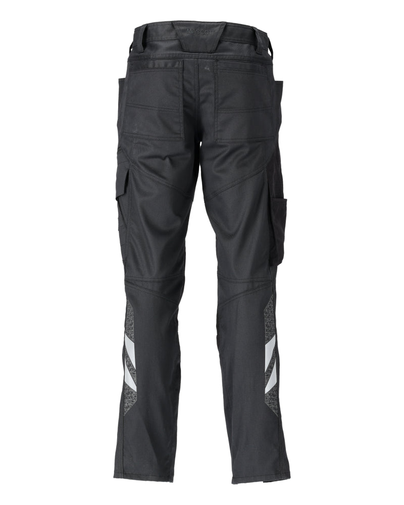 MASCOT® Accelerate Stretch werkbroek met kniezakken – Zwart