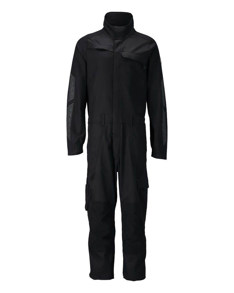 MASCOT® Accelerate Biokatoen overall met kniezakken – Zwart