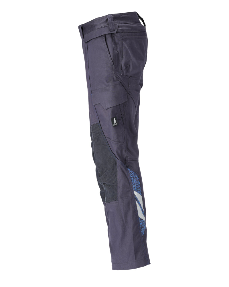 MASCOT® Accelerate Biokatoen werkbroek met kniezakken – Donkermarine